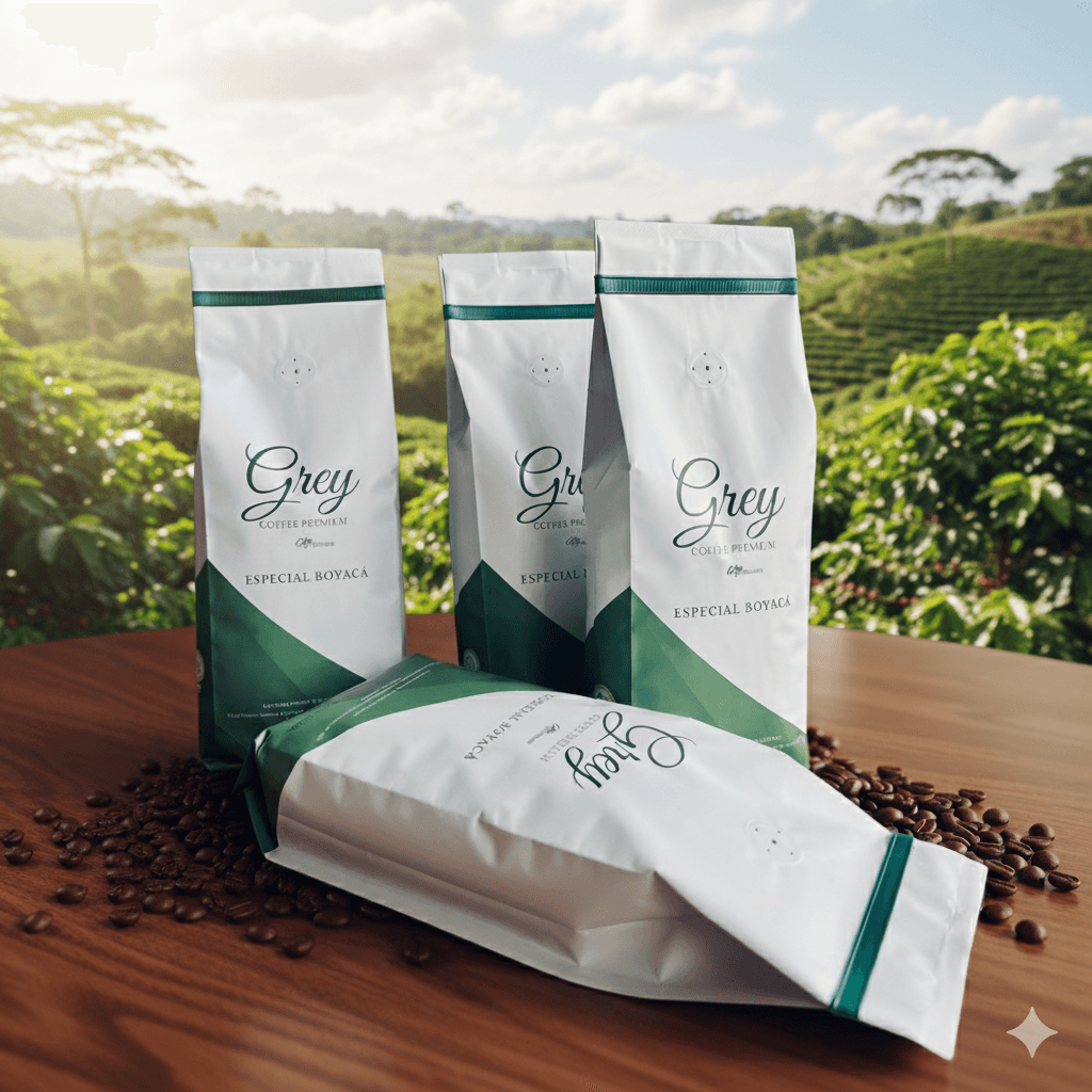 Logo Grey Coffee Premium