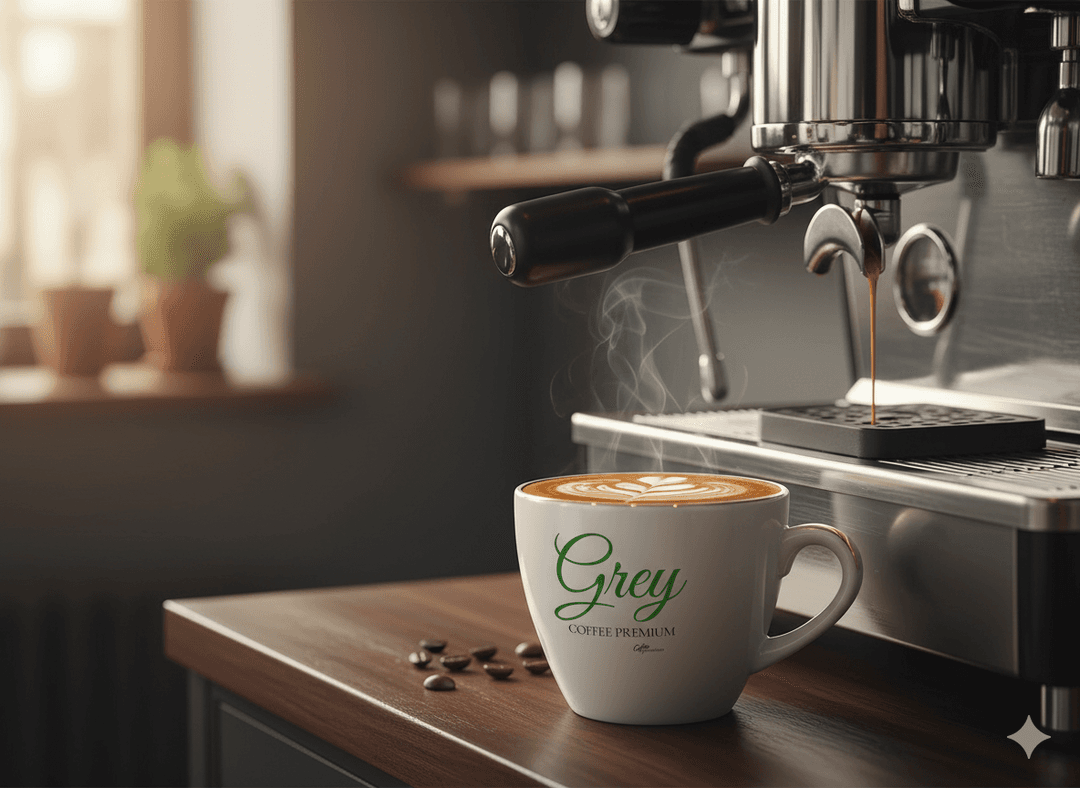Logo Grey Coffee Premium